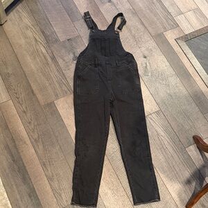 Black Kids Denim Overalls